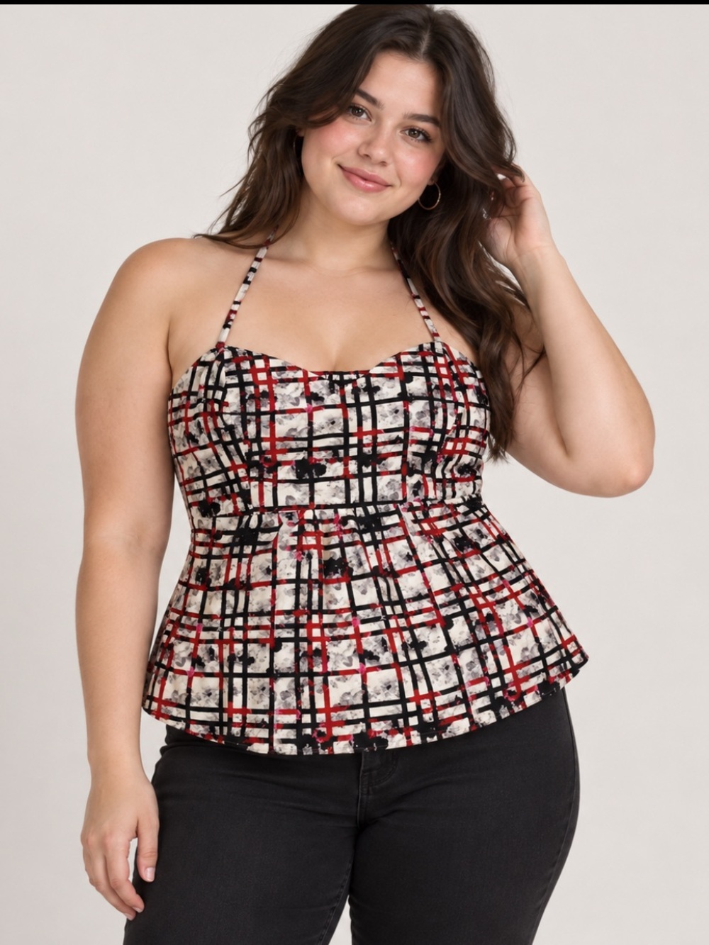 🌺 City Chic Baby Doll Spaghetti Strap Summer Top Women’s Size L/XL